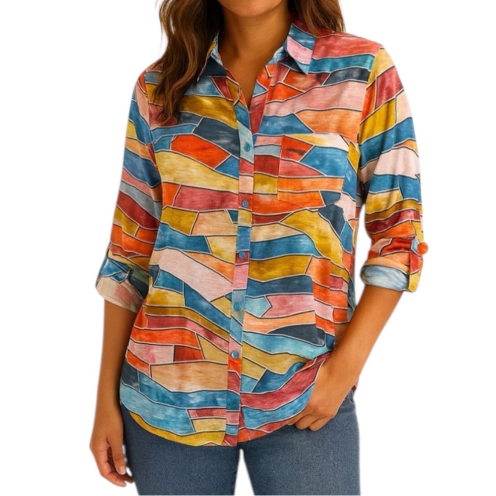179. Linea Domani NWT Geometric Top ($95)